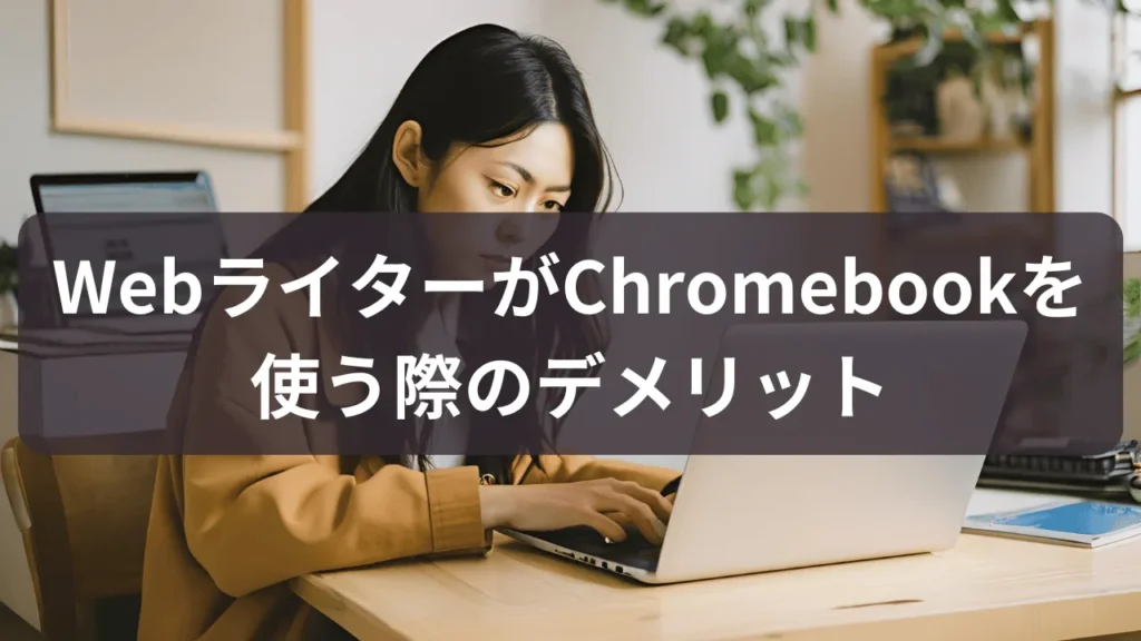 WebライターがChromebookを使う際のデメリット